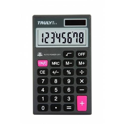 Truly - Calculadora Pessoal - 8 Dígitos - 216-8