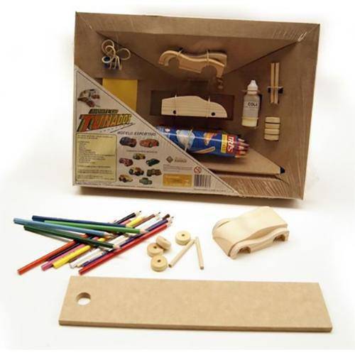 Tunados Esportivo - Brinquedo Educativo - Construir e Pintar