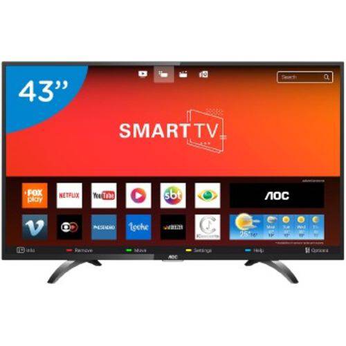 Tv 43p Aoc Led Smart Wifi Full Hd Usb Hdmi - Le43s5970s