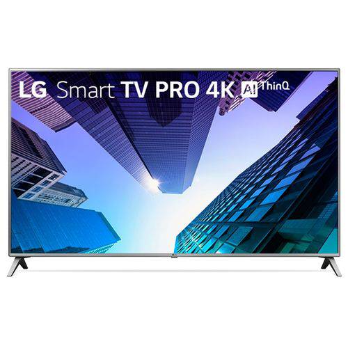 TV 75'' Smart LG Pro 4K AI UHD Modo Corporate Hotel 4HDMI 2USB Preto 75UK651C