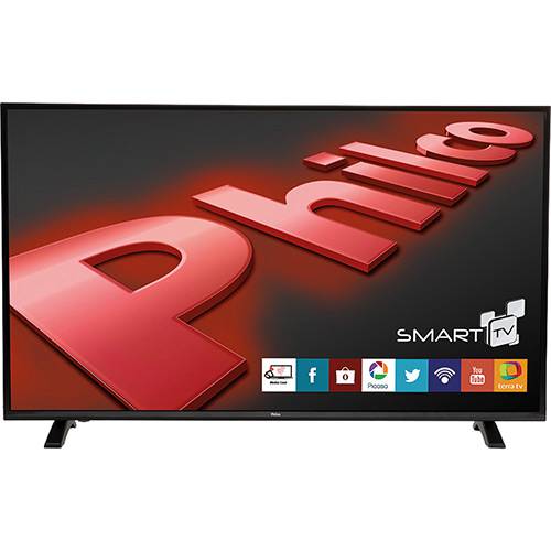 TV LED 49'' Philco TV PH49E30DSGW Full HD com Função Smart Conversor Digital 3 HDMI 1 USB Wi-Fi 60Hz