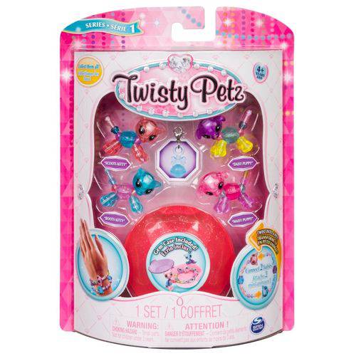 Twisty Petz Pulseira e Estojo 1 Pack com 4 - Sunny