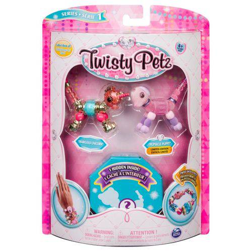Twisty Petz Pulseira Marigold Unicor e Cakepup Puppy - Sunny