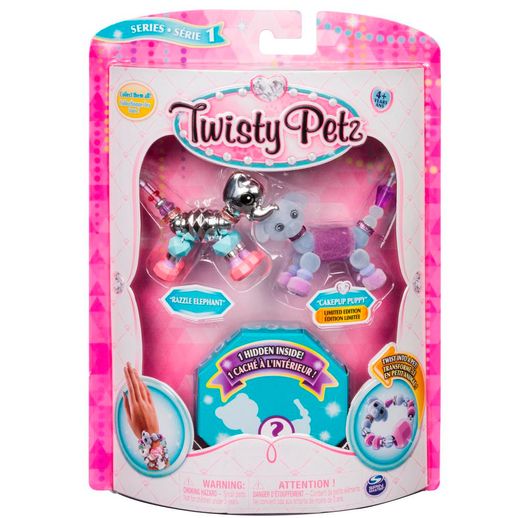 Twisty Petz Surpresa Rara Razzle Elephant e Cakepup Puppy - Sunny