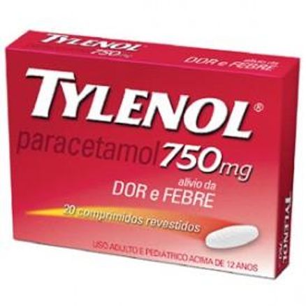 Tylenol 750mg 20 Comprimidos