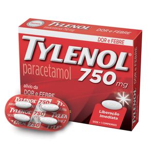 Tylenol 750mg 20 Comprimidos