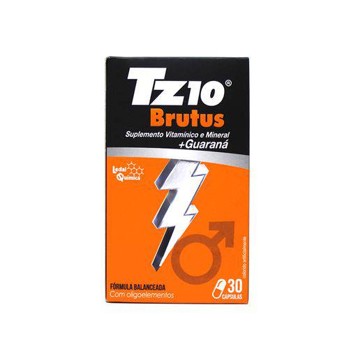 TZ 10 Brutus - Estimulante Masculino com Guaraná - 30 Cápsulas