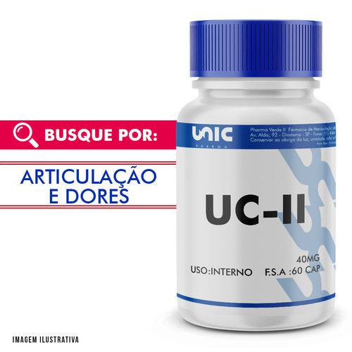 Uc Ii (Colágeno Tipo 2) 40mg 60 Cáps Autêntico - Unicpharma