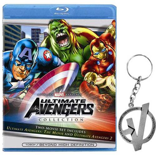 Ultimate Avengers Collection - Blu-Ray (Importado) + Chaveiro em Metal Niquelado - Avengers