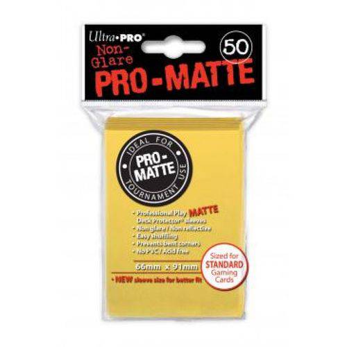Ultra Pro Sleeves Pro-matte Tamanho Standard Cor Amarelo - 66x91mm