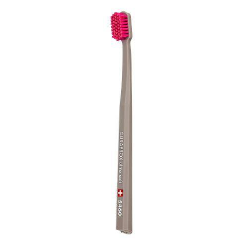 Ultra Soft Cs5460b Curaprox - Escova Dental Prata e Rosa