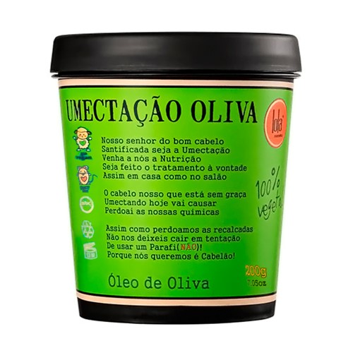 Umectação Oliva Lola Cosmetics Máscara Capilar com 200g