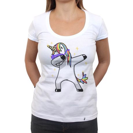 Unicorn Dabbing - Camiseta Clássica Feminina