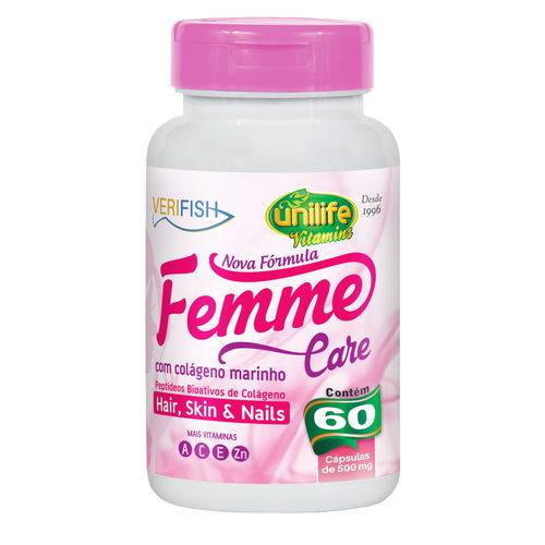 Unilife Femme Care Colageno Verifish 60 Caps