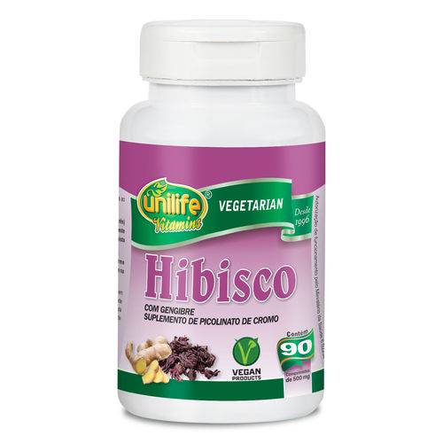 Unilife Hibisco com Gengibre 90 Comprimidos