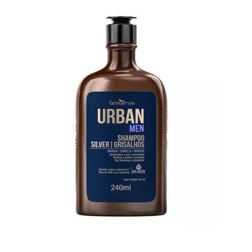 Urban Men - Shampoo Silver/ Grisalhos - 240 Ml