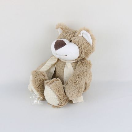 Urso Caco Pequeno - Bege - Zip Toys