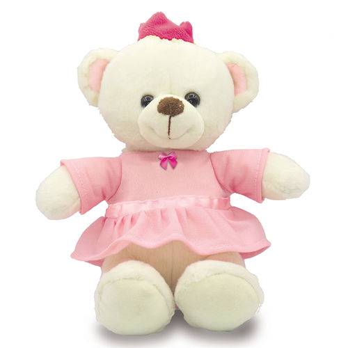 Urso de Pelúcia 20cm - Princesa Rosa - Unik Toys