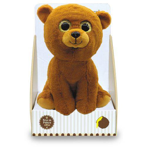 Urso de Pelúcia 17cm - Marrom - Unik Toys