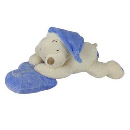 Urso de Pelúcia Dorminhoco Médio - Azul