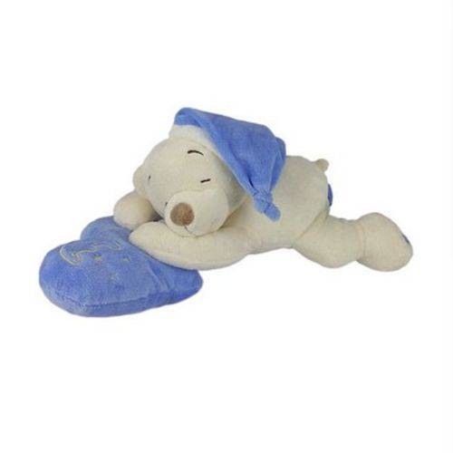 Urso de Pelúcia Dorminhoco Pequeno - Azul