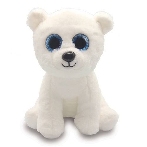 Urso Polar de Pelúcia 23 Cm - Branco - Unik Toys