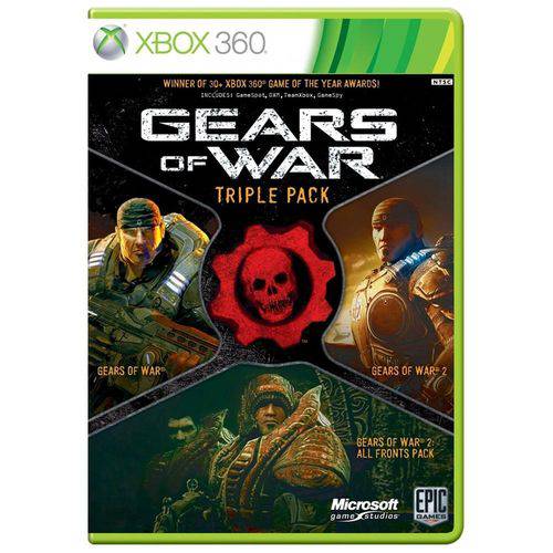 Usado: Jogo Gears Of War: Triple Pack - Xbox 360