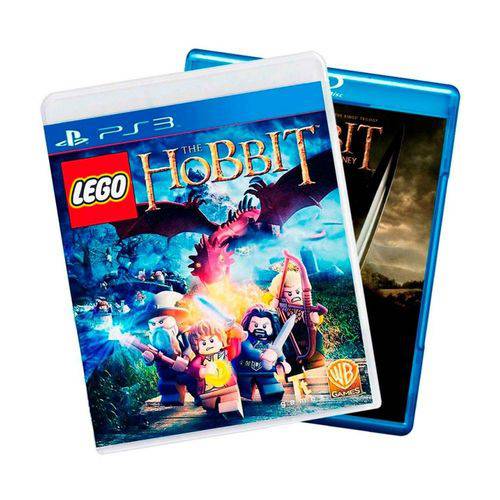 Usado: Jogo LEGO The Hobbit + Filme Hobbit em Blu-ray - Ps3