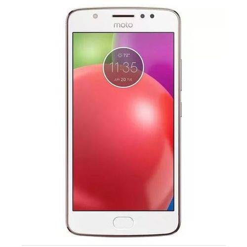 Usado: Motorola Moto E4 16GB Branco com Ouro Rosê