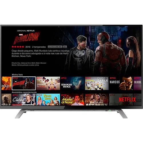 USADO: Smart TV LED 43" Toshiba 43L2500 Full HD com Conversor Digital 2 HDMI 1 USB 60Hz