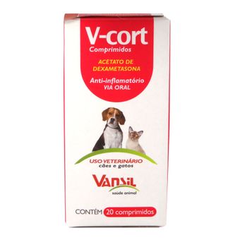 V-Cort 200mg com 20 Comprimidos Vansil