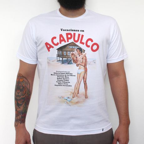 Vacaciones En Acapulco - Camiseta Clássica Masculina