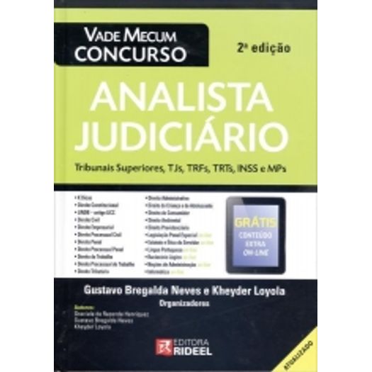 Vade Mecum Concurso Analista Judiciario - Rideel