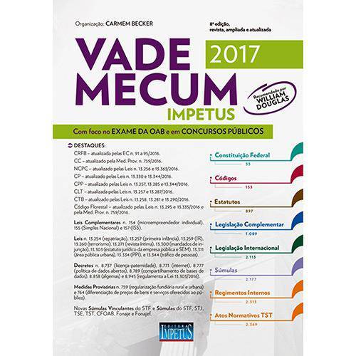 Vade Mecum Impetus para Oab Concursos 2017 - 8ª Ed.