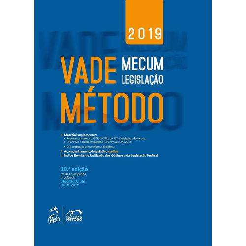 Vade Mecum - Legislação Método - 10ª Edição (2019)