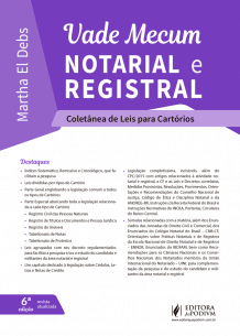 Vade Mecum Notarial e Registral - Coletânea de Leis para Cartórios (2019)