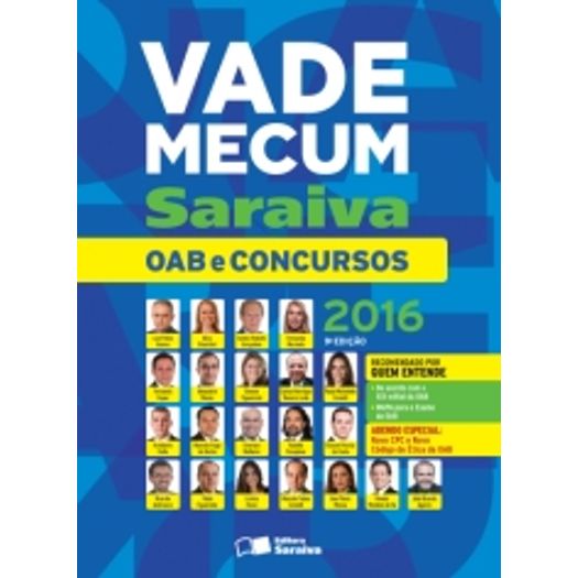 Vade Mecum Oab e Concursos 2016 - Saraiva - 9 Ed
