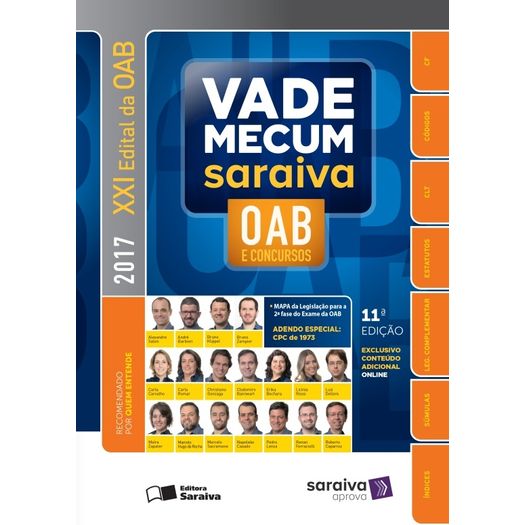 Vade Mecum Oab e Concursos 2017 - Saraiva - 11 Ed