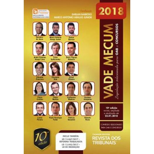 Vade Mecum Oab e Concursos 2018 - Rt - 10 Ed