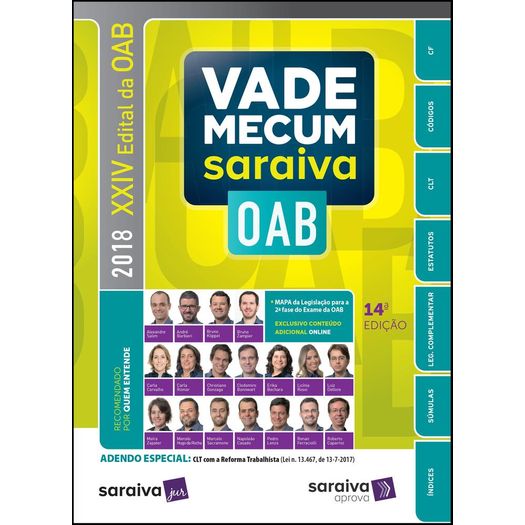 Vade Mecum Oab e Concursos 2018 - Saraiva - 14 Ed