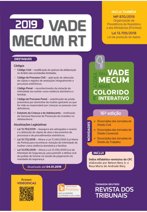 Vade Mecum RT 2019 - 16ª Edição