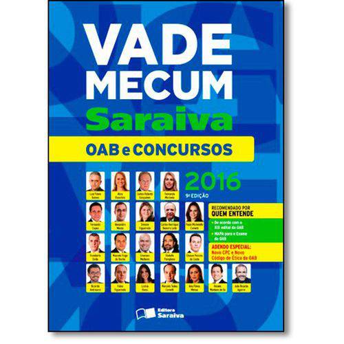 Vade Mecum Saraiva: Oab e Concursos - 2016