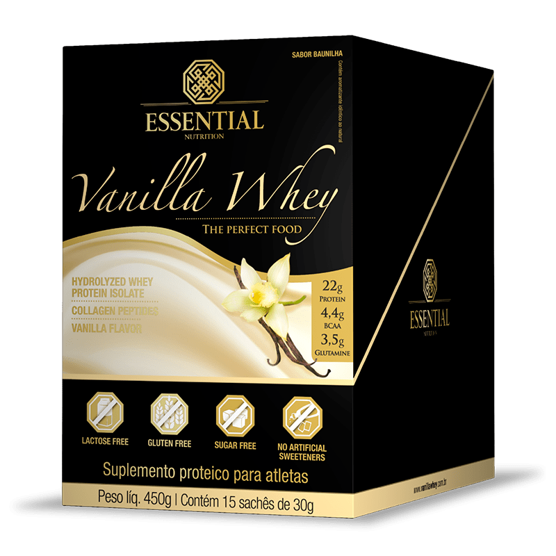 Vanilla Whey (15 Sachês-30g) Essential Nutrition