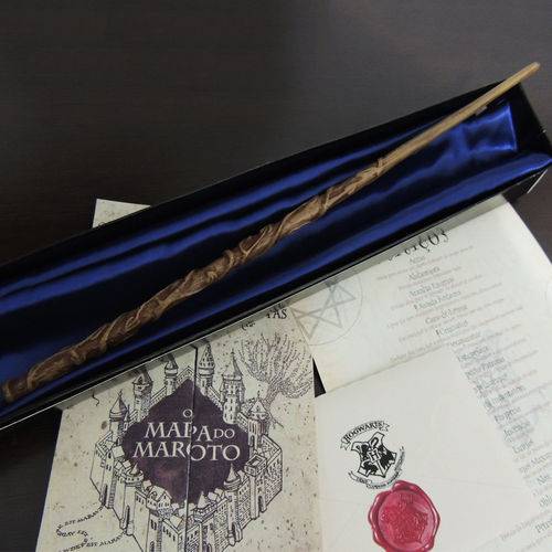 Varinha Hermione Granger - Carta + Mapa + Bilhete + Feitiços