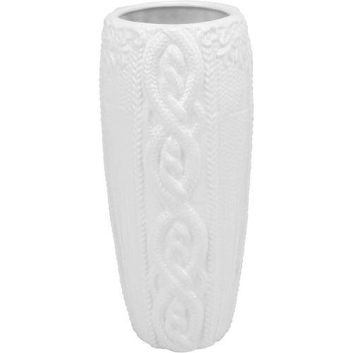 Vaso 29cm Ceramica Branco