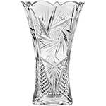 Vaso Acinturado Pinweel Luxo Cristal Bohemia Transparente 20,5cm - Rojemac