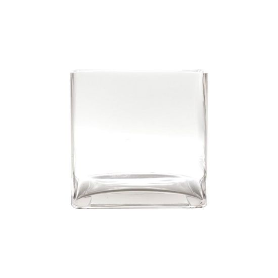Vaso Basic Clear Short Cube 15 Cm Transparente