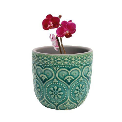 Vaso, Cachepot de Cerâmica Hearts And Flower Urban - H41070
