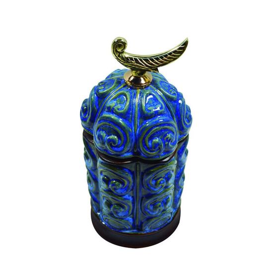 Vaso Ceramica 13 Cm Azul