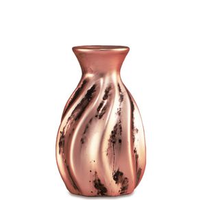 Vaso Cerâmica 6,5Cm Decorativo Cobre Oval 7012 Mart